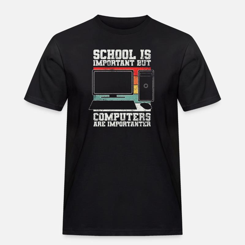 Computer Programmierer - Männer Workwear T-Shirt - Schwarz