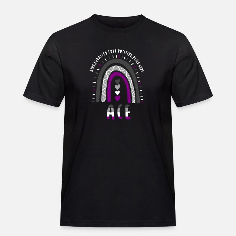 Ace Pride Boho Rainbow - Men's Workwear T-Shirt - black