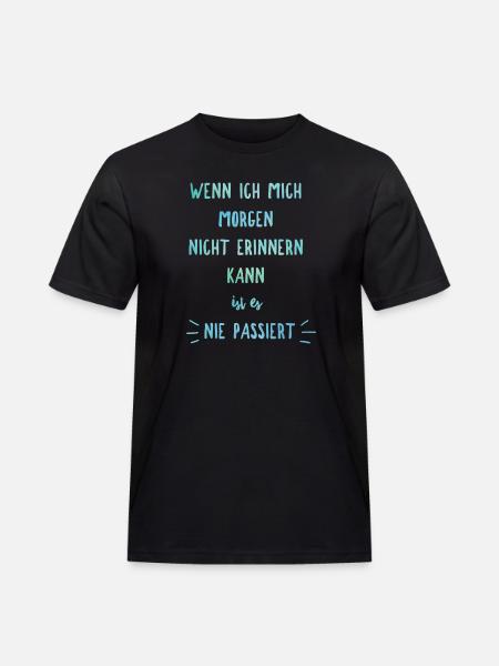 Junggesellenabschied Saufspruch Malle - Männer Workwear T-Shirt - Schwarz