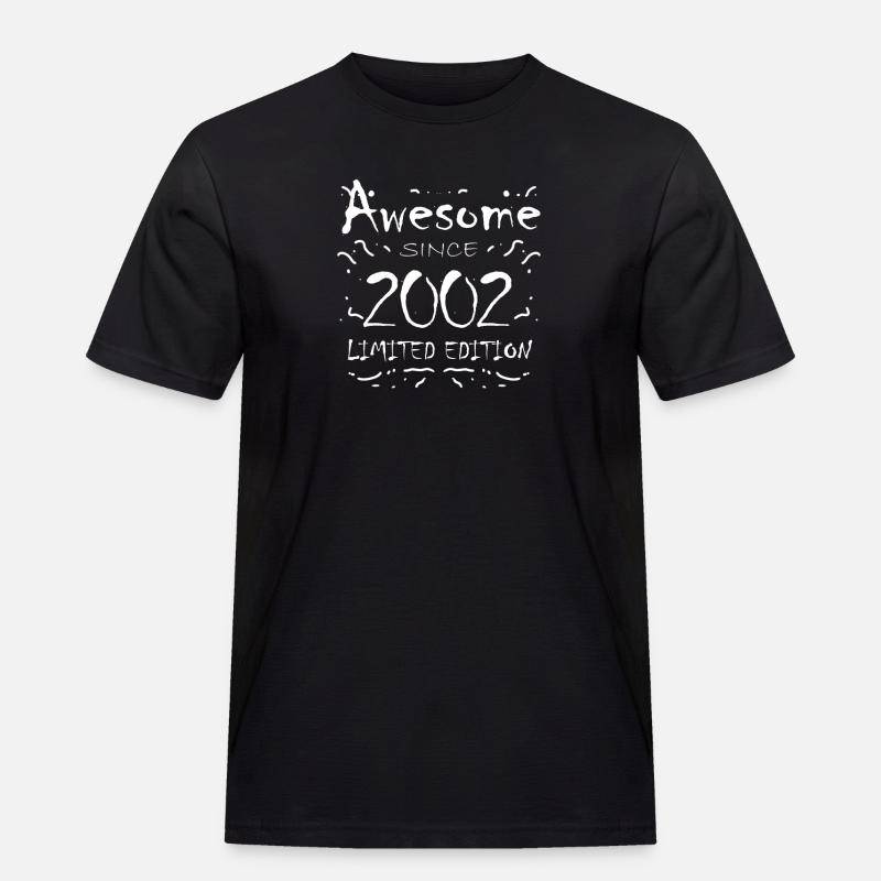 2002 - Männer Workwear T-Shirt - Schwarz
