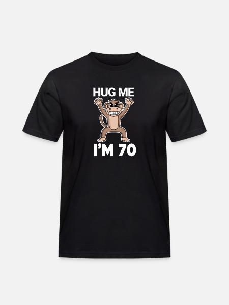 70 ans - 70 ans - câlin - T-shirt Workwear homme - noir