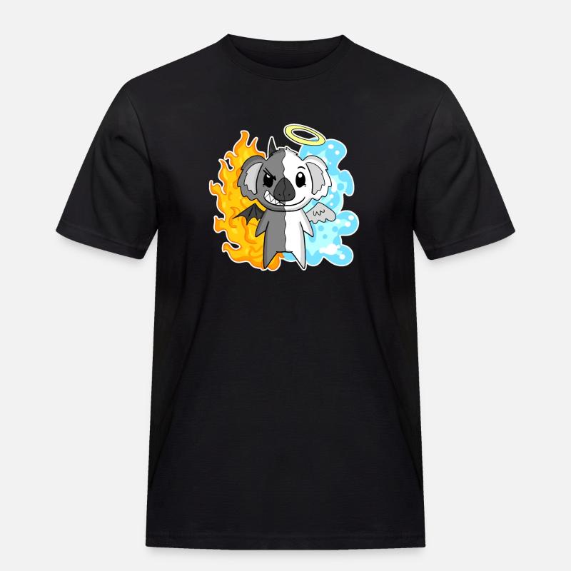 Koala - Angels and Devils - Men's Workwear T-Shirt - black