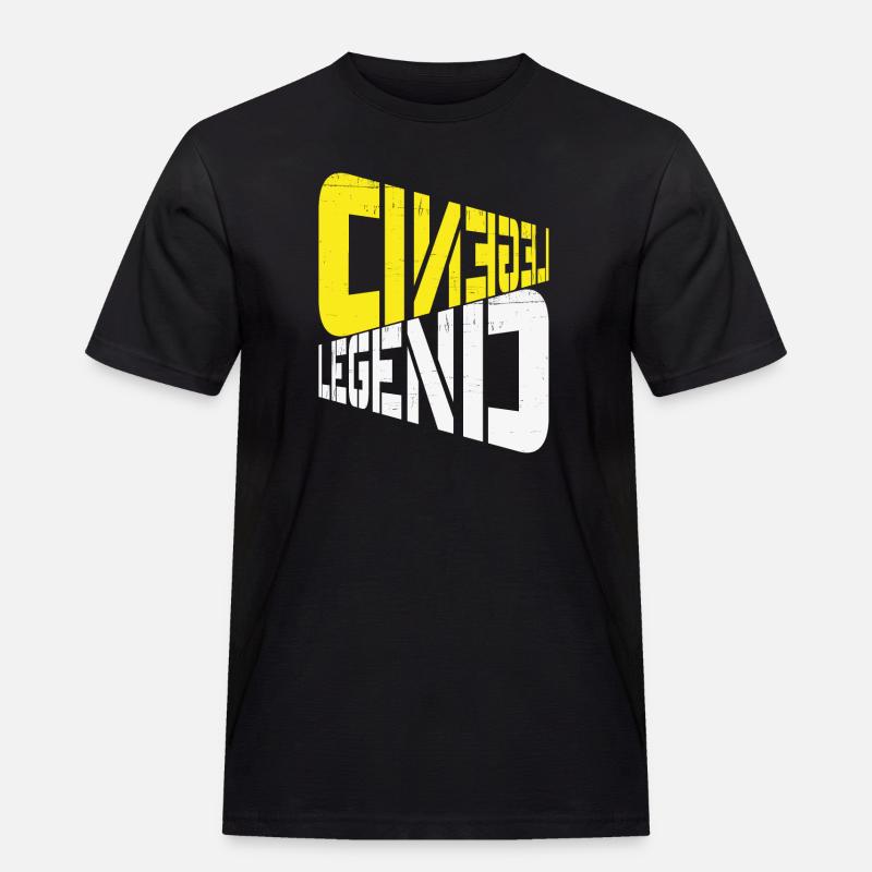 LEGENDE - Männer Workwear T-Shirt - Schwarz