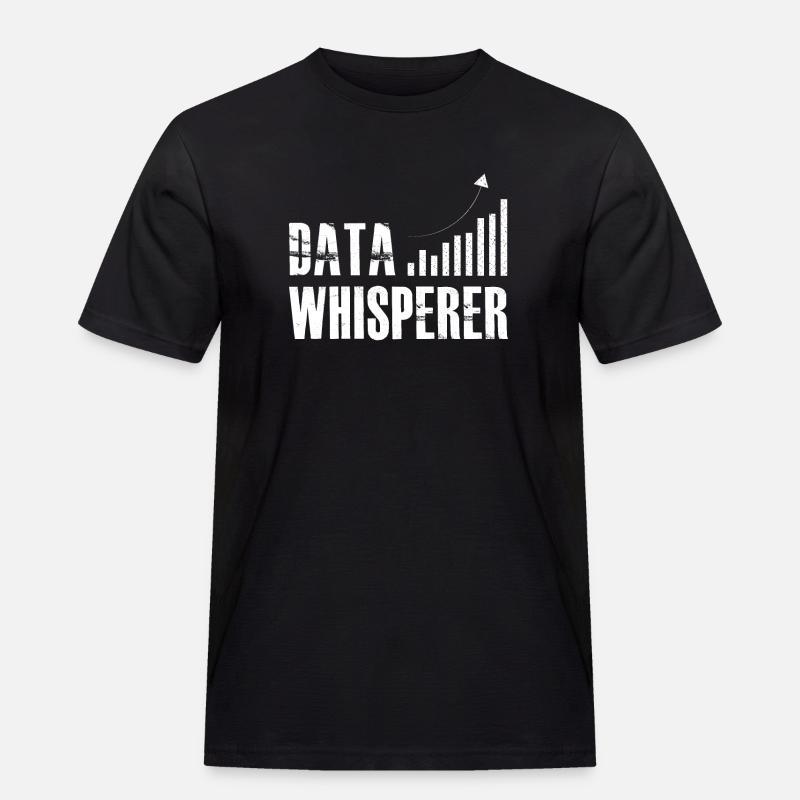 Datenflüsterer, Wissenschaftsanalyst, Software-Ingenieur - Männer Workwear T-Shirt - Schwarz