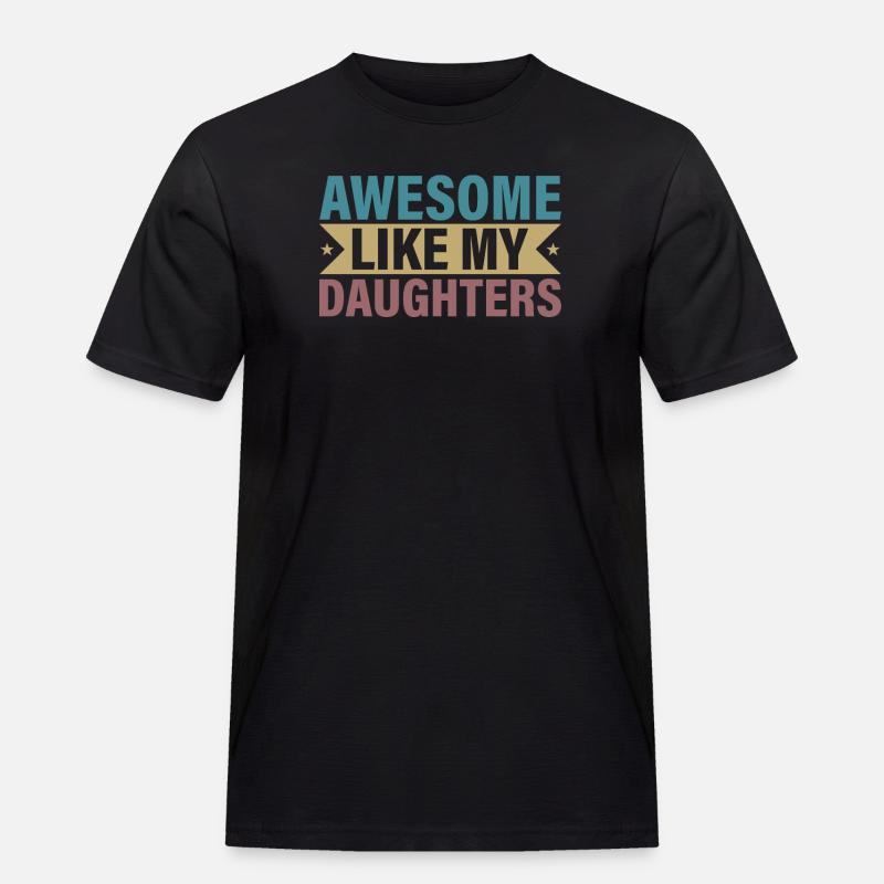 Weibliche Eltern-Pride-Botschaft - Männer Workwear T-Shirt - Schwarz