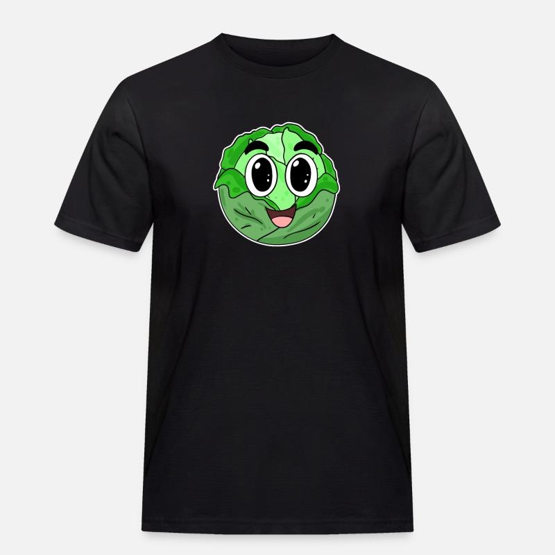 Kopfkohl Kohl - Männer Workwear T-Shirt - Schwarz