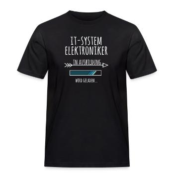 IT-Systemelektroniker Ausbildung Beruf Geschenk - Männer Workwear T-Shirt - Schwarz - Vorne - AI Model Male 178 light (178cm)