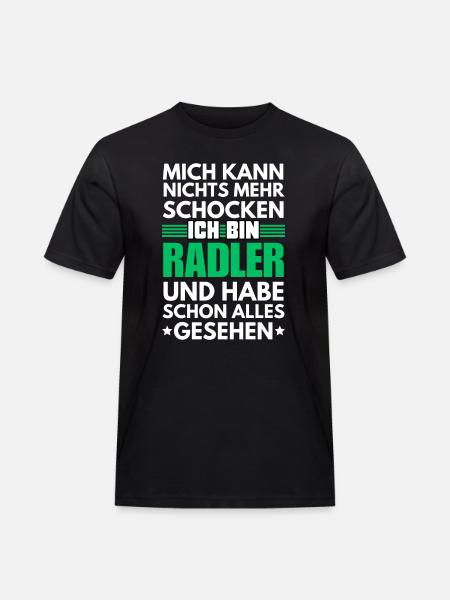 Nicht schockbarer Radler - Männer Workwear T-Shirt - Schwarz
