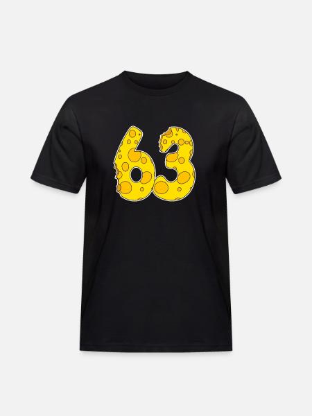 63 years of Lustig Käse - Men's Workwear T-Shirt - black