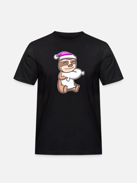 Sloth Tired Sleeping Sleeping Girl - Men's Workwear T-Shirt - black