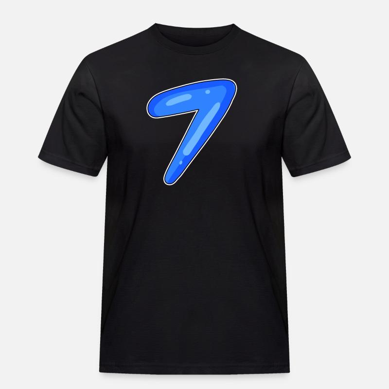 7 - Männer Workwear T-Shirt - Schwarz