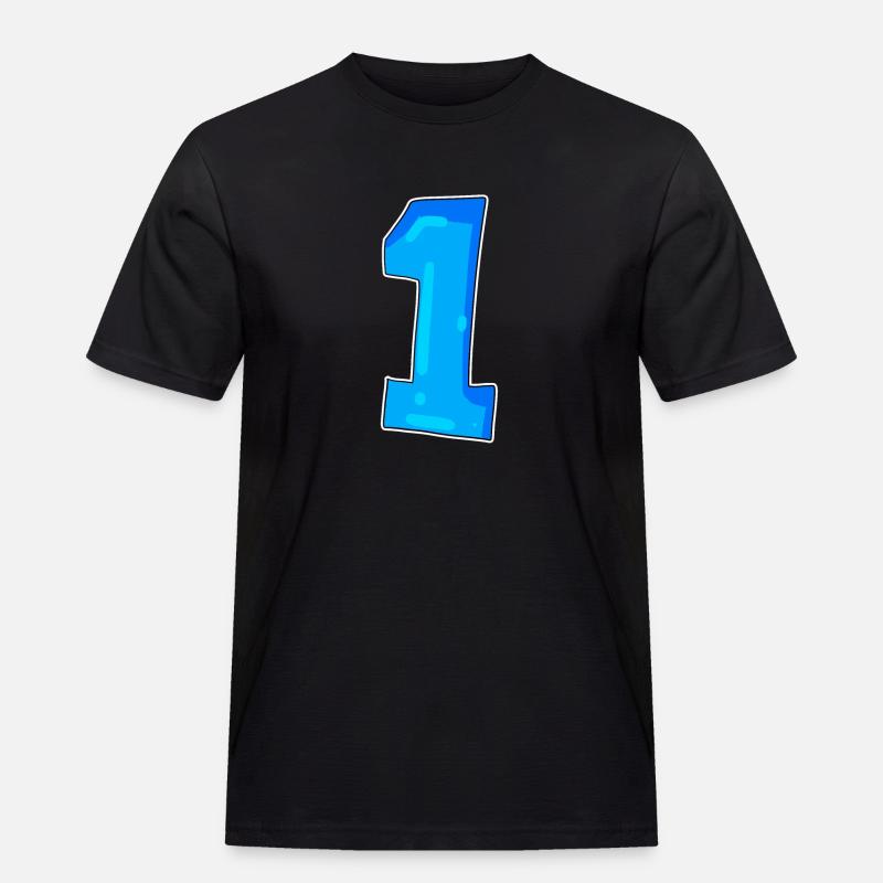 1 - Männer Workwear T-Shirt - Schwarz
