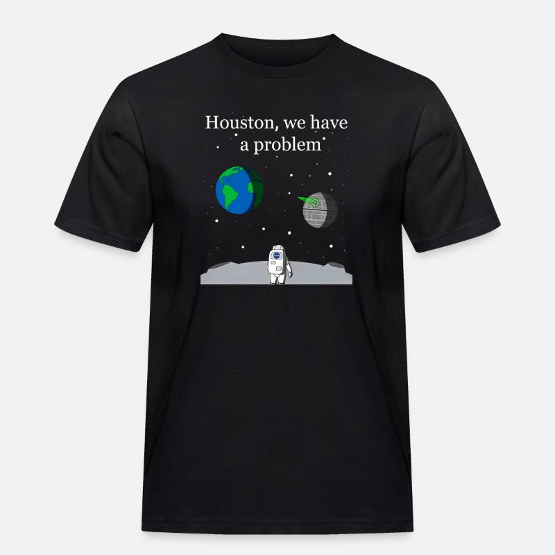 Houston We Have a Problem - Men's Workwear T-Shirt - black