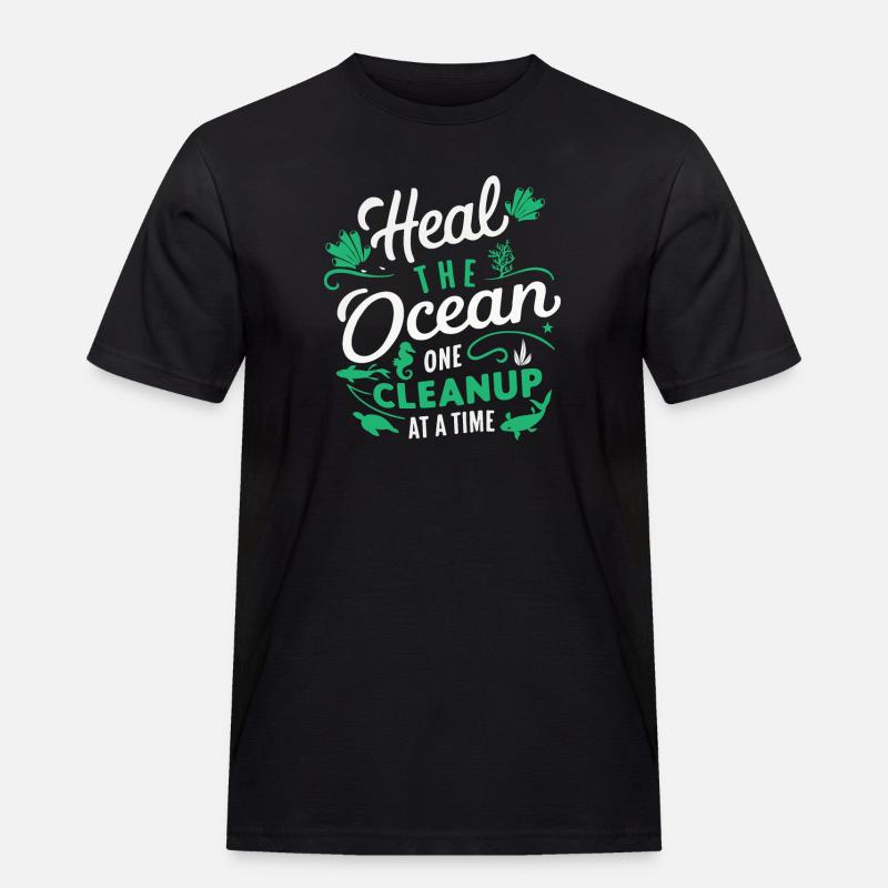 Ocean Save Purification Step - Men's Workwear T-Shirt - black