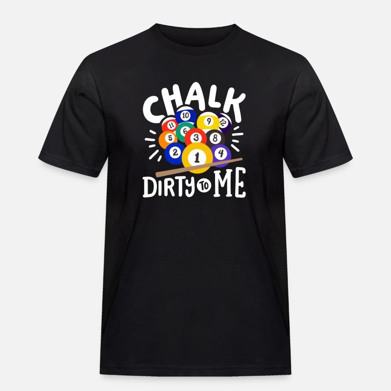 Poolspieler Billard - Männer Workwear T-Shirt - Schwarz