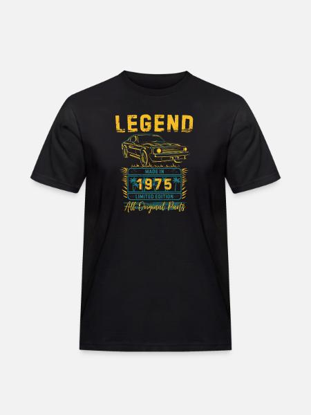 Legend made in 1975 - Men's Workwear T-Shirt - black