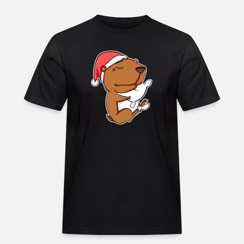 Capybara Capybara Gift - Men's Workwear T-Shirt - black