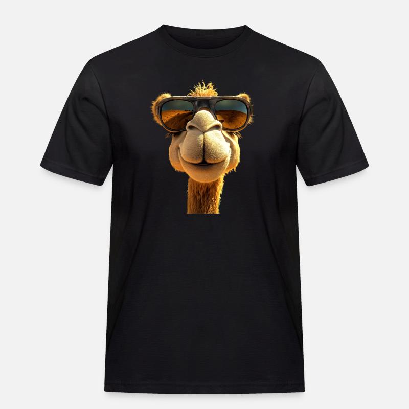 Kamel Dromedar Trampeltier Camel Geschenk Kamele - Männer Workwear T-Shirt - Schwarz