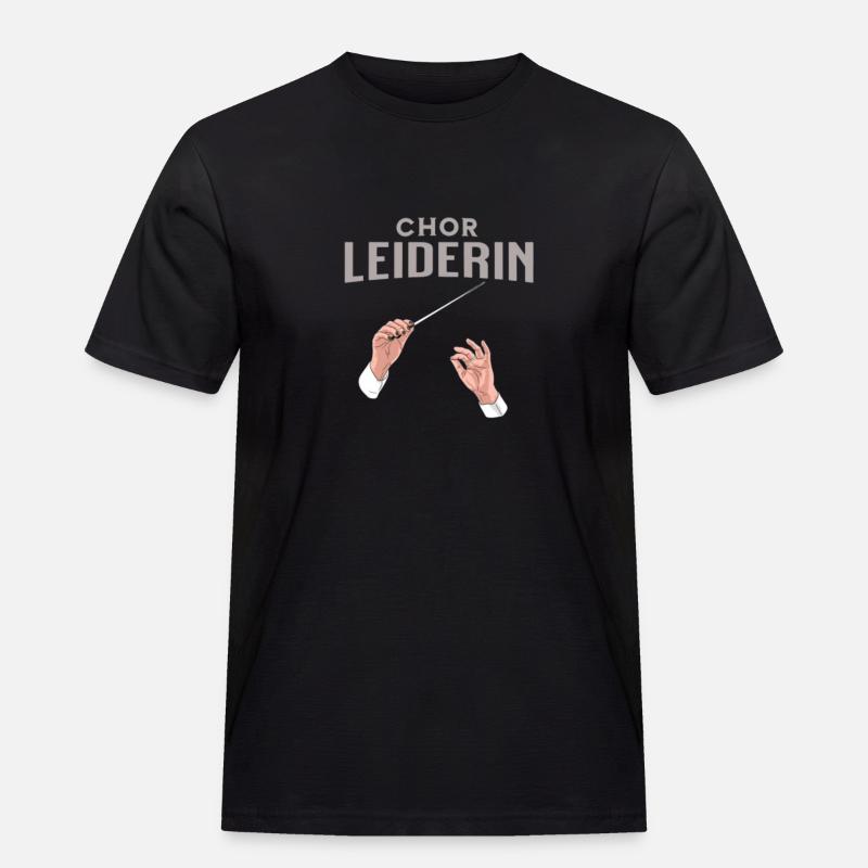 Chor Leiderin Chorleiterin Dirigentin - Männer Workwear T-Shirt - Schwarz