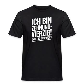 Ich bin Zehnundvierzig Geschenk Für 50. Geburtstag - Männer Workwear T-Shirt - Schwarz - Vorne - AI Model Male 178 light (178cm)
