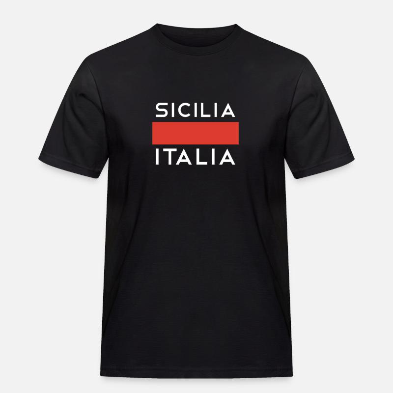 Sicily Pullover Sweat à capuche - T-shirt Workwear homme - noir