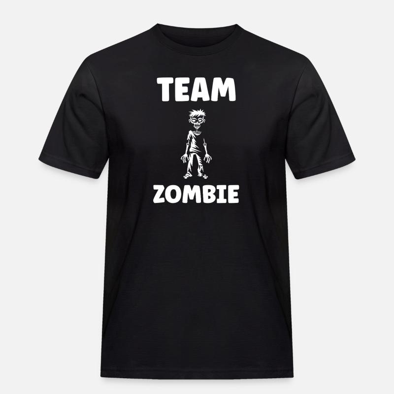 Energetisches Zombie-Design mit Text - Männer Workwear T-Shirt - Schwarz