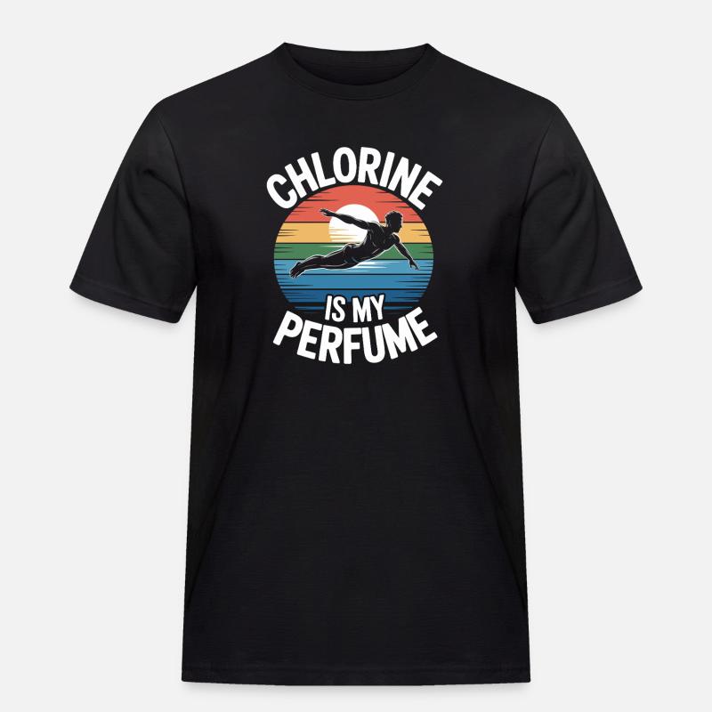 Kunstspringen Turmspringer Sprungbrett - Männer Workwear T-Shirt - Schwarz