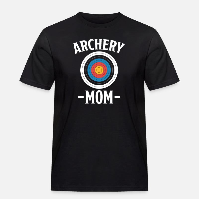Bogenschießen Spruch Mutter Bogenschießen Geschenk - Männer Workwear T-Shirt - Schwarz