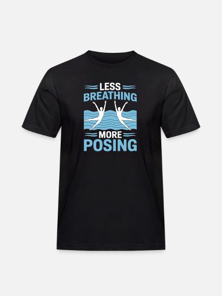Synchronschwimmen Kunstschwimmen Wassersport - Männer Workwear T-Shirt - Schwarz