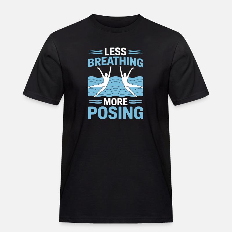 Synchronschwimmen Kunstschwimmen Wassersport - Männer Workwear T-Shirt - Schwarz