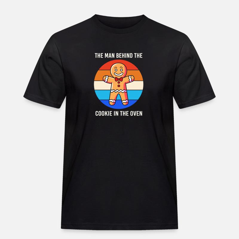 Werdende Väter Werdender Papa - Männer Workwear T-Shirt - Schwarz