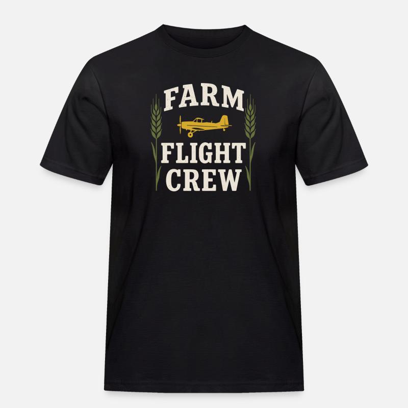 Ländliche Luftfahrt Landwirtschaft Pilotgeschenk - Männer Workwear T-Shirt - Schwarz