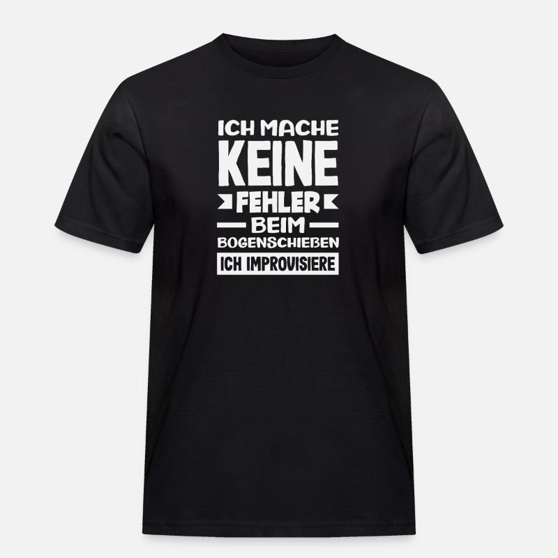 Bogenschießen Bogenschütze Geschenk - Männer Workwear T-Shirt - Schwarz