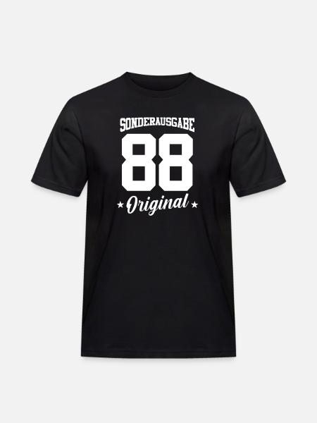 88 Birthday - Men's Workwear T-Shirt - black