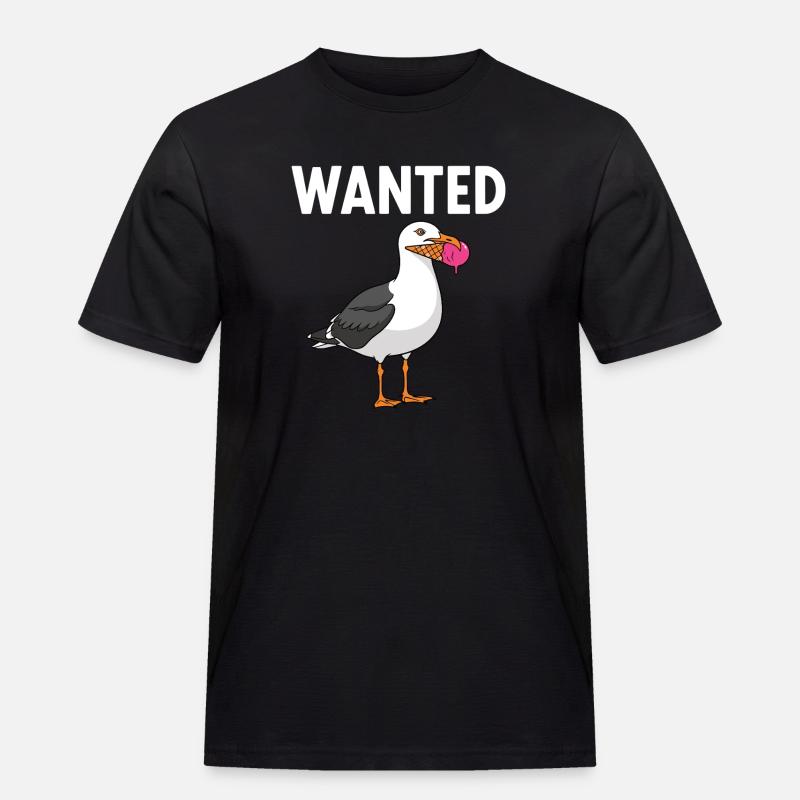 Gesucht Möwe Eiscreme Abenteuer - Men's Workwear T-Shirt - black