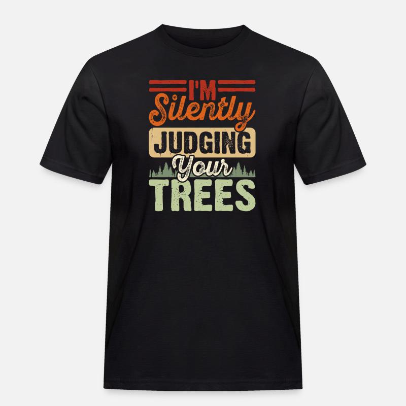 Baumpfleger Holzarbeiter Waldarbeiter Geschenk - Männer Workwear T-Shirt - Schwarz