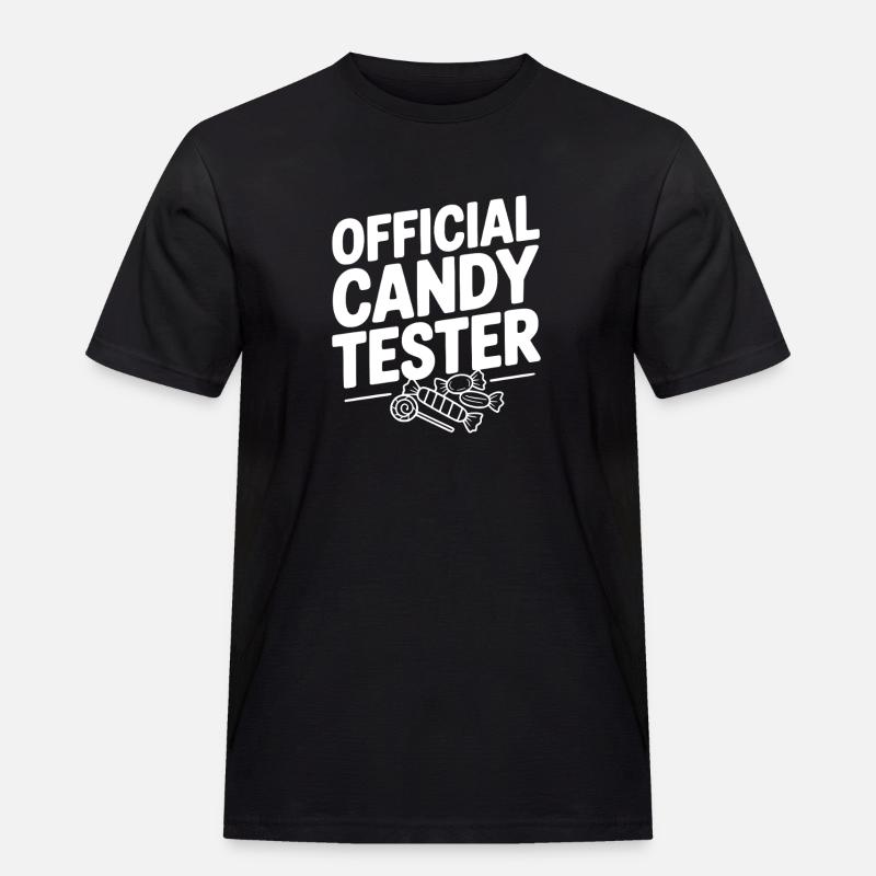 Offizieller Süßigkeitentester - Männer Workwear T-Shirt - Schwarz