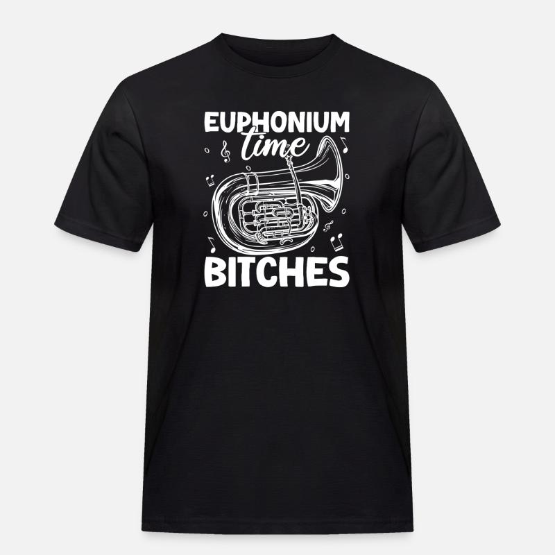 Bariton Player Time Bitches Euphonium - Männer Workwear T-Shirt - Schwarz