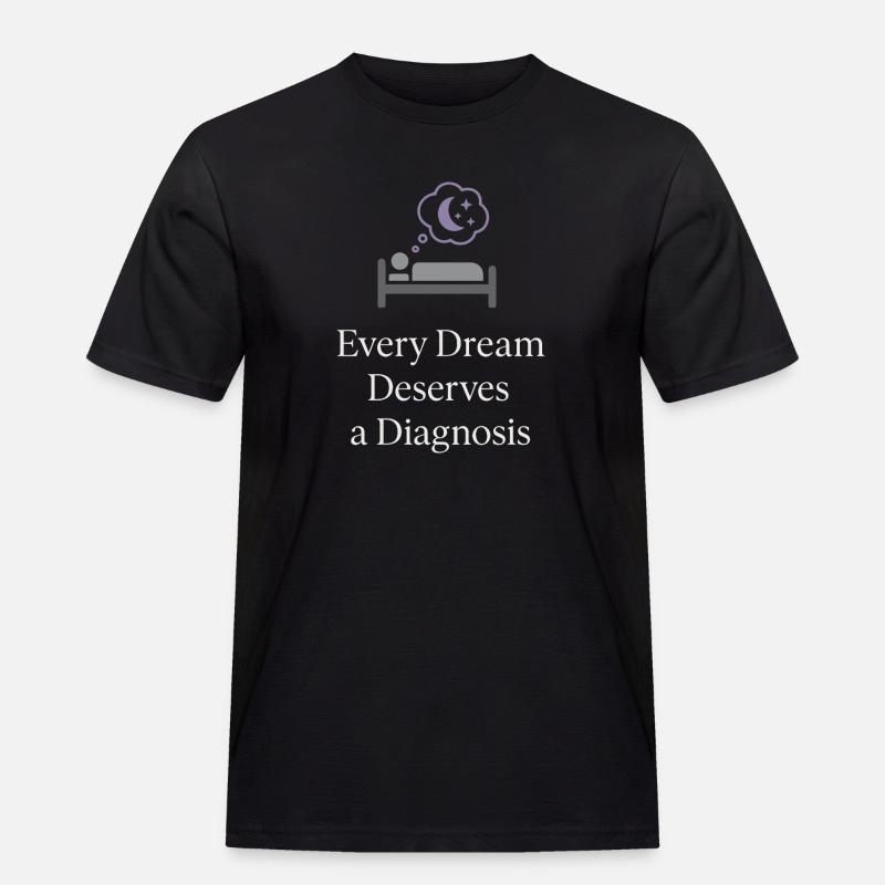 Sleep Technologist Polysomnographic Tech Rpsgt - Men's Workwear T-Shirt - black
