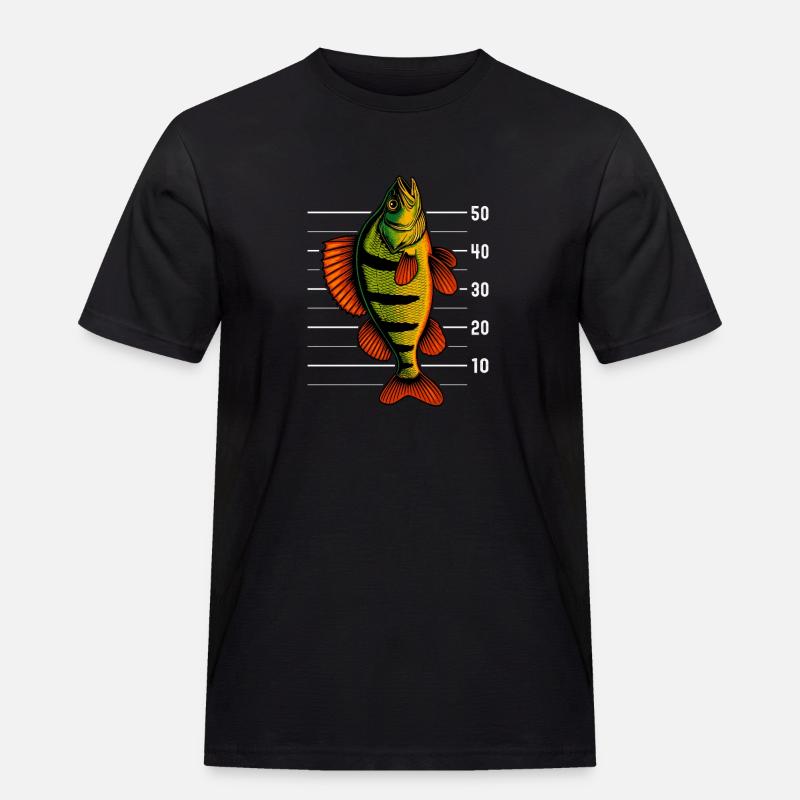 Perch Perch Perch Perch Bait - Men's Workwear T-Shirt - black