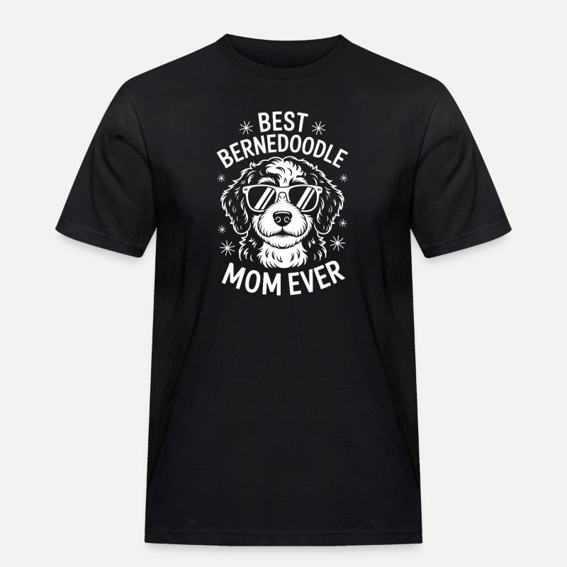 Bernedoodle Spruch Mama Witz Bernedoodle Geschenk - Männer Workwear T-Shirt - Schwarz