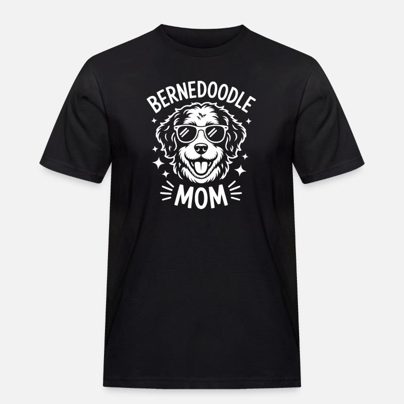 Bernedoodle Spruch Mama Witz Bernedoodle Geschenk - Männer Workwear T-Shirt - Schwarz