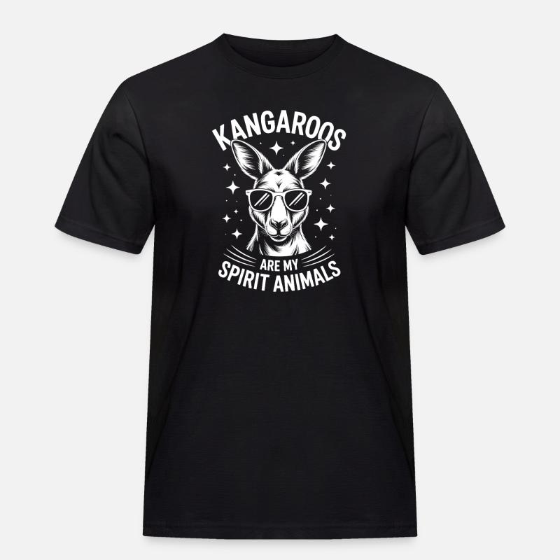 Kangaroo Spruch Kangaroo Lustige Kangaroo Geschenk - Männer Workwear T-Shirt - Schwarz