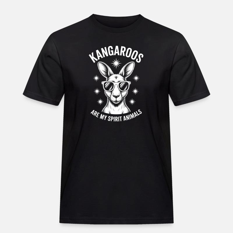 Kangaroo Spruch Kangaroo Lustige Kangaroo Geschenk - Männer Workwear T-Shirt - Schwarz