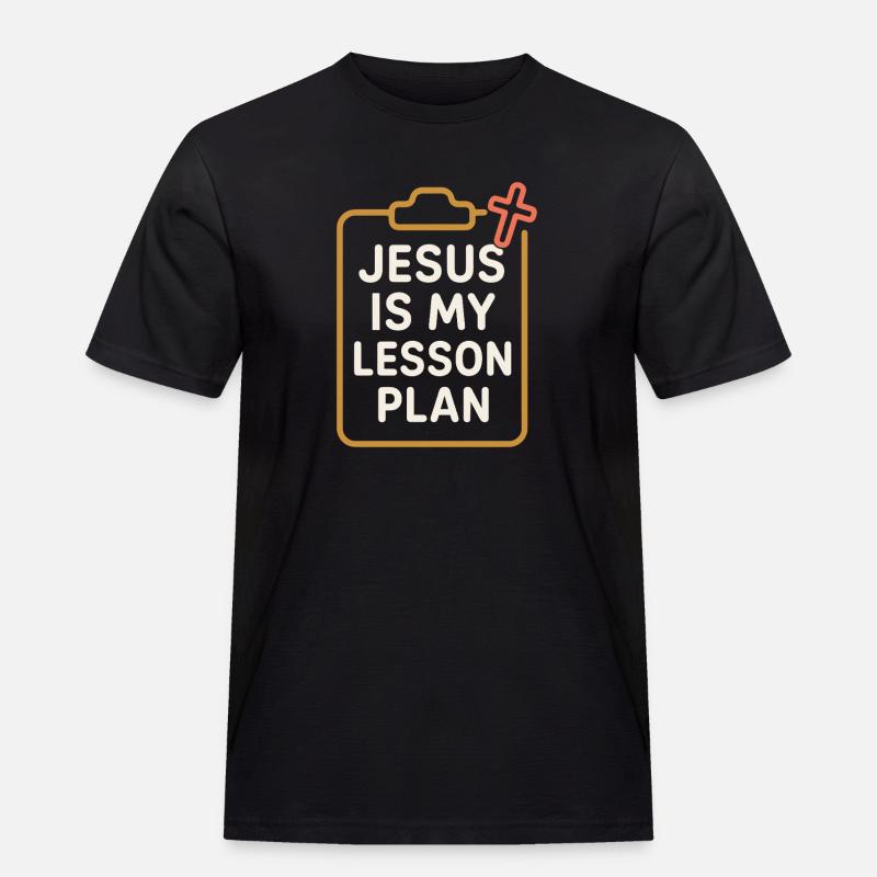 Christlicher Lehrer, Glaubensbasierter - Männer Workwear T-Shirt - Schwarz