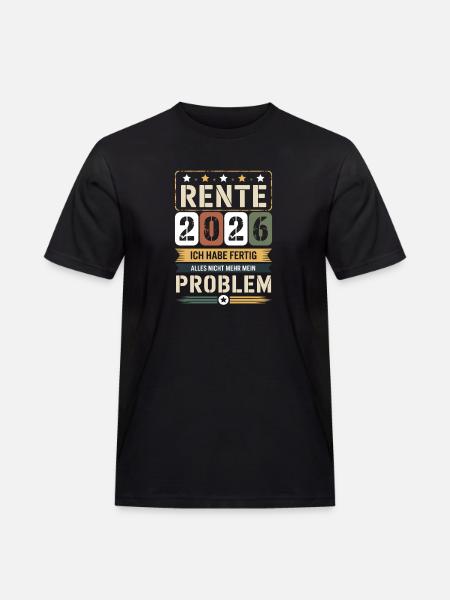Pension 2026 I'm done - Men's Workwear T-Shirt - black