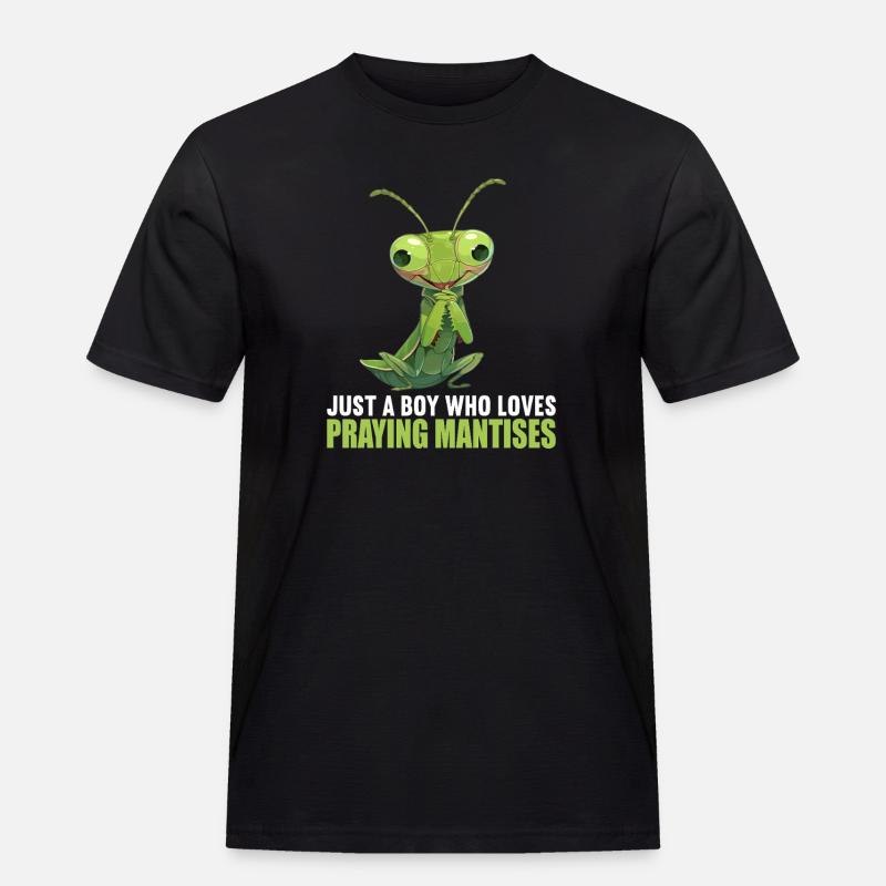 Gottesanbeterinnen Gottesanbeterin - Männer Workwear T-Shirt - Schwarz