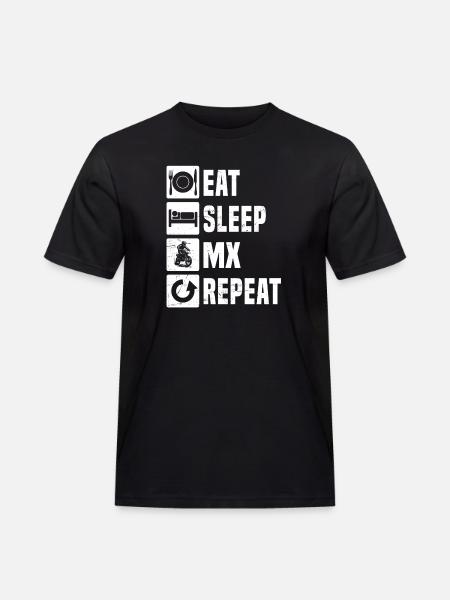 Conception motocross Power Motocross - T-shirt Workwear homme - noir