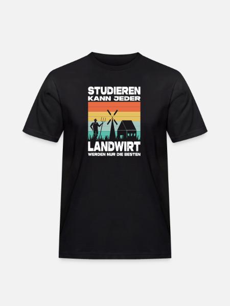 Farmer Gifts Agriculture Tractor Farmer - Men's Workwear T-Shirt - black