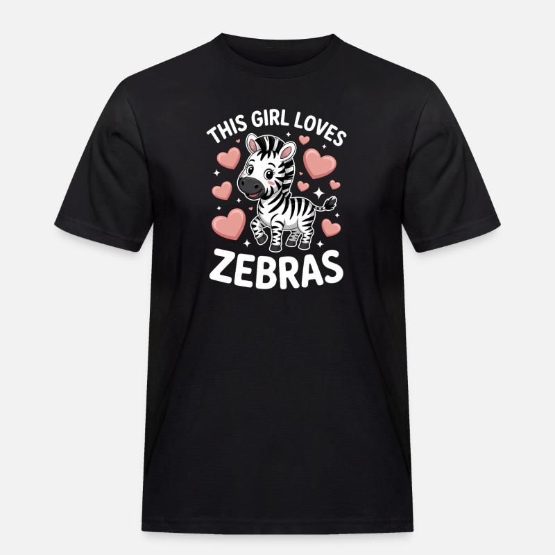 Zebra Spruch Lustiges Zebra Geschenk - Männer Workwear T-Shirt - Schwarz